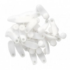 Curtain Track White Plastic Curtain Rail Gliders,  - Cashbuild