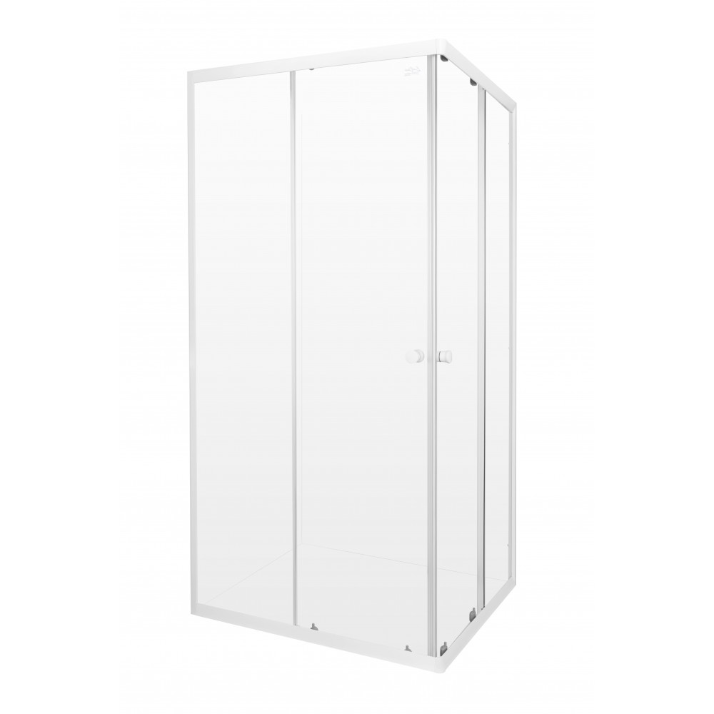 Entrée Shower Door Corner Entry White 880x880x1850mm, ENTRÉE - Cashbuild Entrée Shower Door Corner Entry White 880x880x1850mm, ENTRÉE - Cashbuild