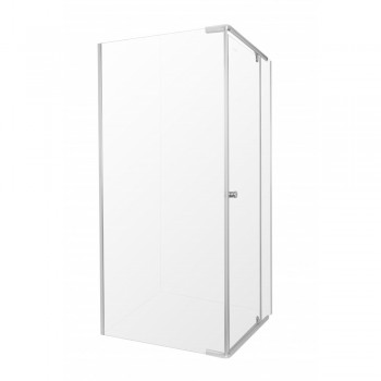 Entrée Shower Door Pivot And Return Panel Chrome 880x880x1850mm, ENTRÉE - Cashbuild