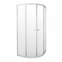 Entrée Shower Door Quarter Round Chrome 900x900x1850mm, ENTRÉE - Cashbuild