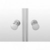 Entrée Shower Door Quarter Round Chrome 900x900x1850mm, ENTRÉE - Cashbuild