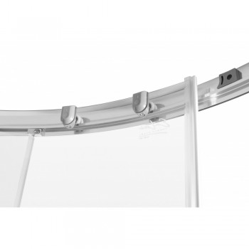 Entrée Shower Door Quarter Round Chrome 900x900x1850mm, ENTRÉE - Cashbuild