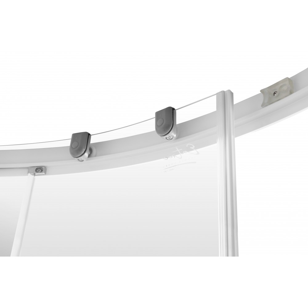 Entrée Shower Door Quarter Round White, ENTRÉE - Cashbuild