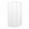 Entrée Shower Door Quarter Round White 900x900x1850mm, ENTRÉE - Cashbuild