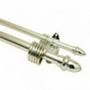 Curtain Rod 25/16mm Chrome Accessory Combo 2.5M,  - Cashbuild