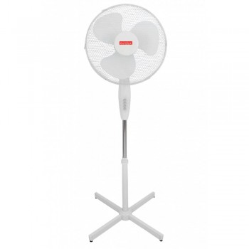 Fan Standing White 3 Blades 50W Motor Euro, EUROLUX - Cashbuild