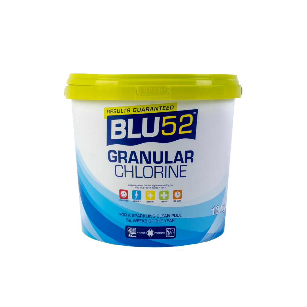 Blu52 Granular Chlorine 10kg, Blu52 - Cashbuild Blu52 Granular Chlorine 10kg, Blu52 - Cashbuild