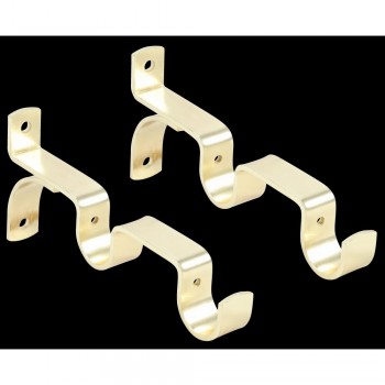 Brass Double Heavy Duty Bracket 25mm,  - Cashbuild