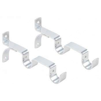 Chrome Double Heavy Duty Bracket 25mm,  - Cashbuild