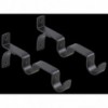 Curtain Track Black Double Heavy Duty Bracket 25mm,  - Cashbuild