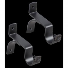 Curtain Track Black Single Heavy Duty Bracket 25mm,  - Cashbuild