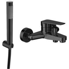 Lunalux Bath Mixer Black, ICON - Cashbuild