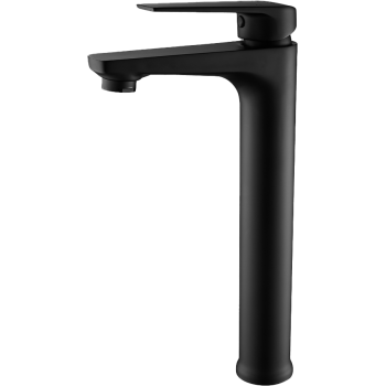 Lunalux Raised Basin Mixer Black, ICON - Cashbuild
