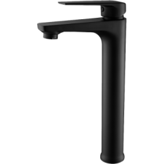 Lunalux Raised Basin Mixer Black, ICON - Cashbuild