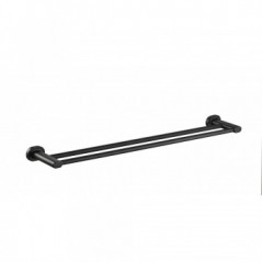 Raven Towel Rail Double 600mm Black, ICON - Cashbuild