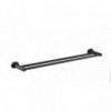 Raven Towel Rail Double 600mm Black, ICON - Cashbuild