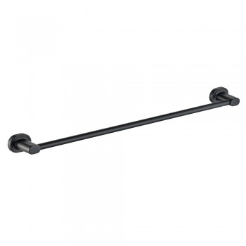 Raven Towel Rail Single 600mm Black, ICON - Cashbuild