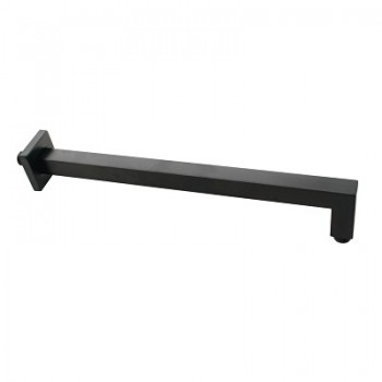 Shower Arm Lux Squire 400mm Black, ICON - Cashbuild