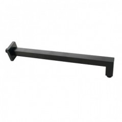 Shower Arm Lux Squire 400mm Black, ICON - Cashbuild