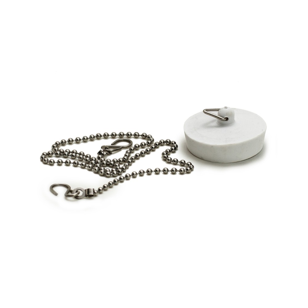Chain Bath & Plug Set White Chain Bath & Plug Set White