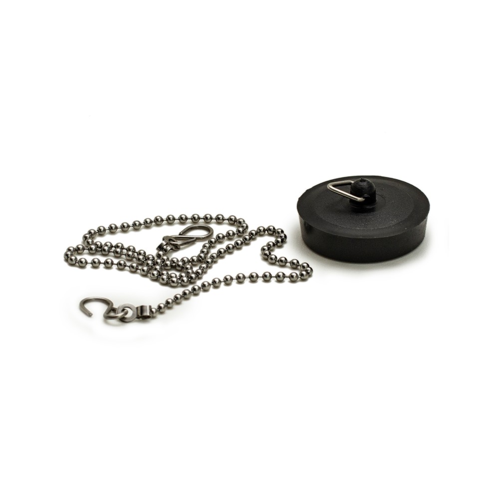Chain Bath & Plug Set Black, - Cashbuild Chain Bath & Plug Set Black, - Cashbuild