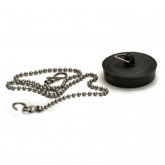 Chain Bath & Plug Set Black,  - Cashbuild