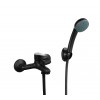 Quartz Black Bath Mixer With Hand Shower,  - Cashbuild