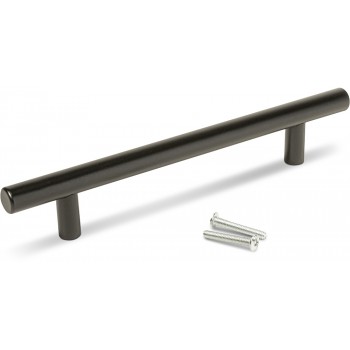 Samson Bar Handle Hollow 128mm Matt Black - Cashbuild