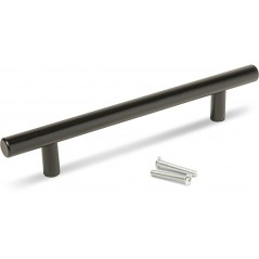Samson Bar Handle Hollow 128mm Matt Black - Cashbuild