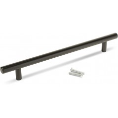 Samson Bar Handle Hollow 192mm Matt Black - Cashbuild