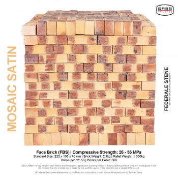 Mosaic Satin Fbs 222 X 106 X 70mm,  - Cashbuild