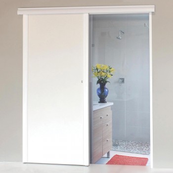 Door Alpha Sliding 2 Sides White,  - Cashbuild