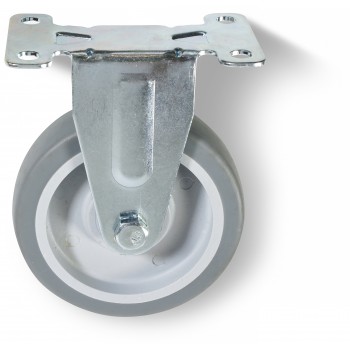 Samson Tpr Castor Fixed Plate 100mm,  - Cashbuild
