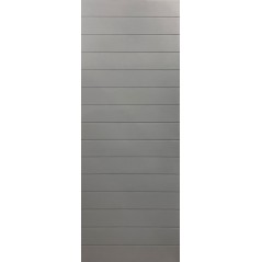 Kayo Internal Grey Pre-primed Horizontal Grooved Medium Duty Door