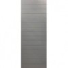 Kayo Internal Grey Pre-primed Horizontal Grooved Medium Duty Door
