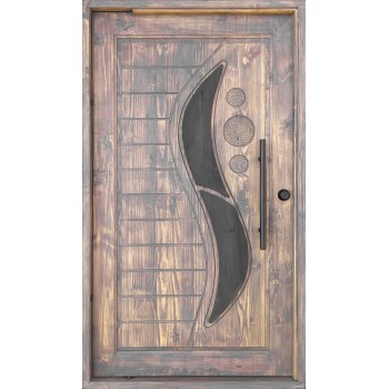 Door Pine Fireball Pattern Pivot,  - Cashbuild