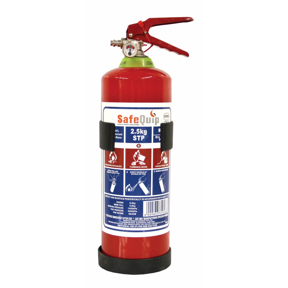 Safequip Fire Extinguisher 2.5Kg Including Bracket, Moto-Quip - Cashbuild Safequip Fire Extinguisher 2.5Kg Including Bracket, Moto-Quip - Cashbuild