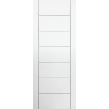 Door Barn Horizontal 7 Panel Boarded Sti