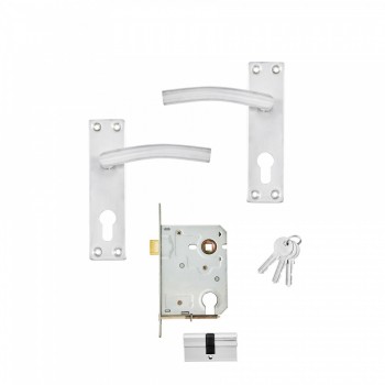 Mackie Gemini Brushed Satin & Cyl Lock, MACKIE - Cashbuild