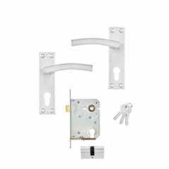 Mackie Gemini Brushed Satin & Cyl Lock, MACKIE - Cashbuild