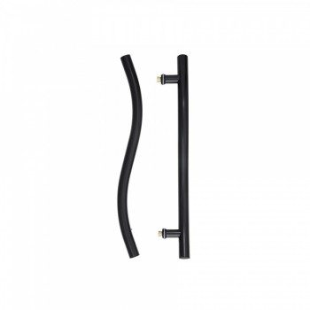Mackie S-Pull Hndl Black St/Steel 32X600mm, MACKIE - Cashbuild
