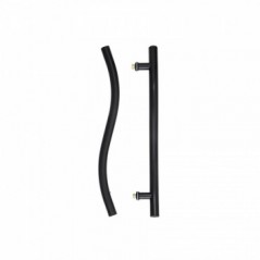 Mackie S-Pull Hndl Black St/Steel 32X600mm, MACKIE - Cashbuild