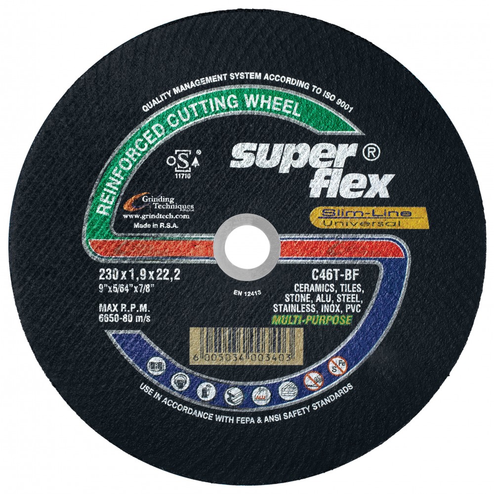 Superflex Slimline Industrial Cutting Disc For Masonry And Non-Ferrous Metals, SUPERFLEX - Cashbuild Superflex Slimline Industrial Cutting Disc For Masonry And Non-Ferrous Metals, SUPERFLEX - Cashbuild