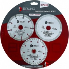 Bruno Diamond Blade 3 Piece 115mm & 22.23mm, BRUNO - Cashbuild
