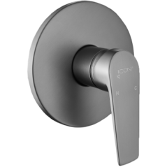 Lunalux Concealed Shower Mixer Gun Metal, ICON - Cashbuild