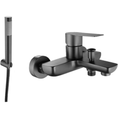Lunalux Bath Mixer Gun Metal, ICON - Cashbuild