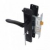 3 Lever Chrome Plated 8 inch Lockset Devon Matt Black - Cashbuild