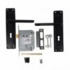 3 Lever Chrome Plated 8 inch Lockset Essex Matt Black - Cashbuild