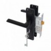 3 Lever Chrome Plated 8 inch Lockset Essex Matt Black - Cashbuild