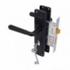 3 Lever Chrome Plated 8 inch Lockset Oxford Matt Black - Cashbuild